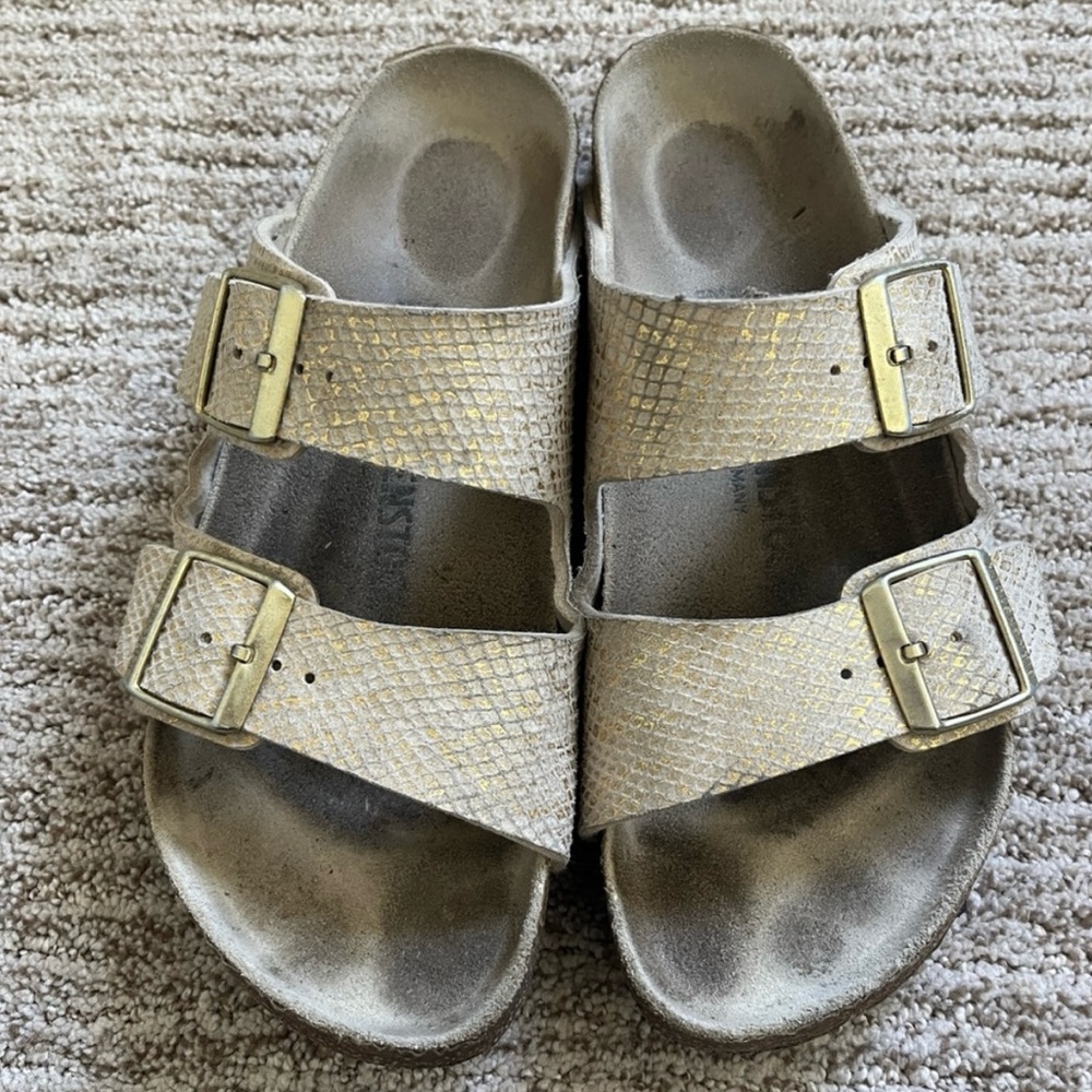 Birkenstock Arizona Shiny Python Sandal - image 2